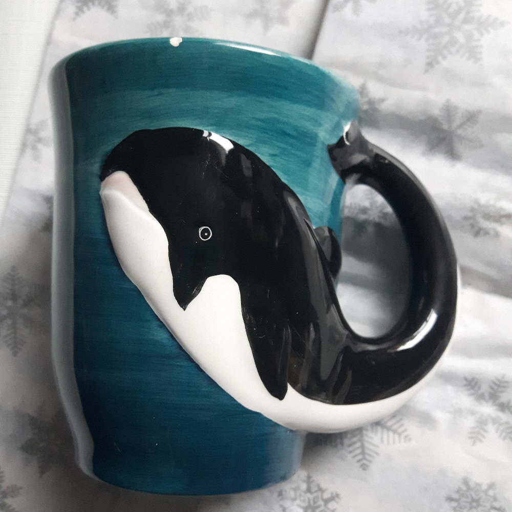 Hand Painted Sea World Mug Whale Mug